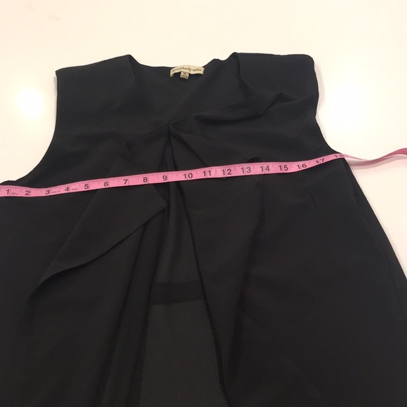 β
SOLD Black LONG FLOWY Vest Ladies Medium - Picture 10 of 12